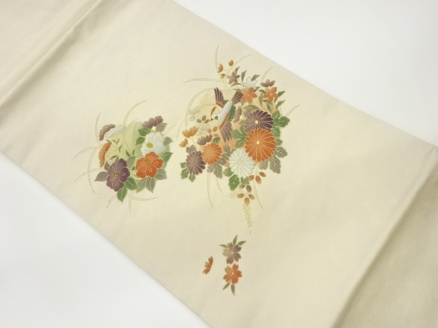 金彩花鳥模様名古屋帯 | 宗 sou::お茶道具・着物のお店